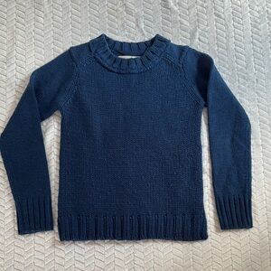 Zaraknit  Deep Blue Crew Neck Sweater Size S